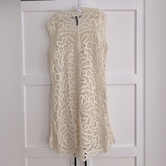 BCBGMaxAzria Crochet Mini Dress - Picture 4 of 4